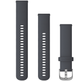 GARMIN Quick Release 20mm szilikon Gránitkék színű óraszíj ezüst csattos