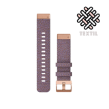 QuickFit 20mm nylon lila óraszíj, arany csattal