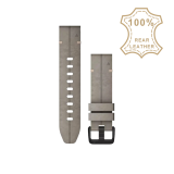QuickFit 20mm palaszürke velúr bőrszíj