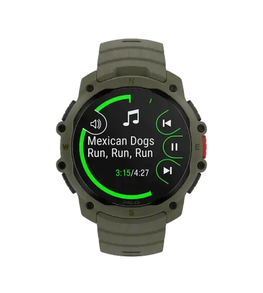 Street X óra zenévezérlés – zene irányítás csuklóról edzés közben