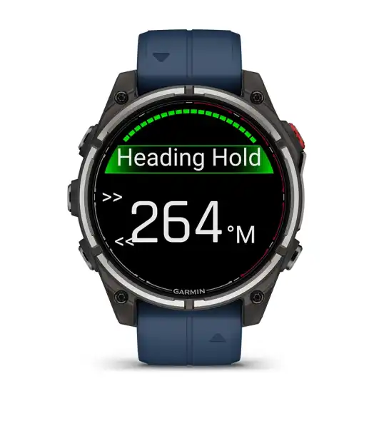 Garmin quatix 8 Pro haj&oacute;vez&eacute;rl&eacute;s &ndash; hangvez&eacute;rl&eacute;s &eacute;s t&aacute;voli ir&aacute;ny&iacute;t&aacute;s a csukl&oacute;r&oacute;l