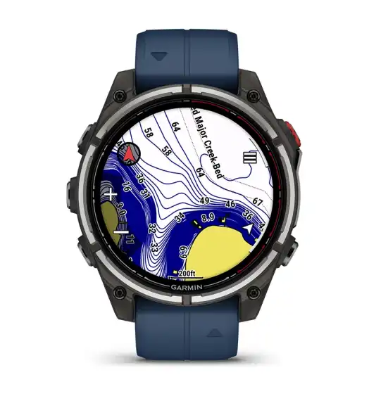 Garmin quatix 8 Pro haj&oacute;s haszn&aacute;latra optimaliz&aacute;lt diz&aacute;jn &ndash; tit&aacute;n okos&oacute;ra b&uacute;v&aacute;rkod&aacute;shoz