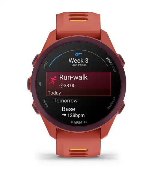 Garmin Forerunner 170 kijelzőn Garmin Coach adapt&iacute;v edz&eacute;sterv