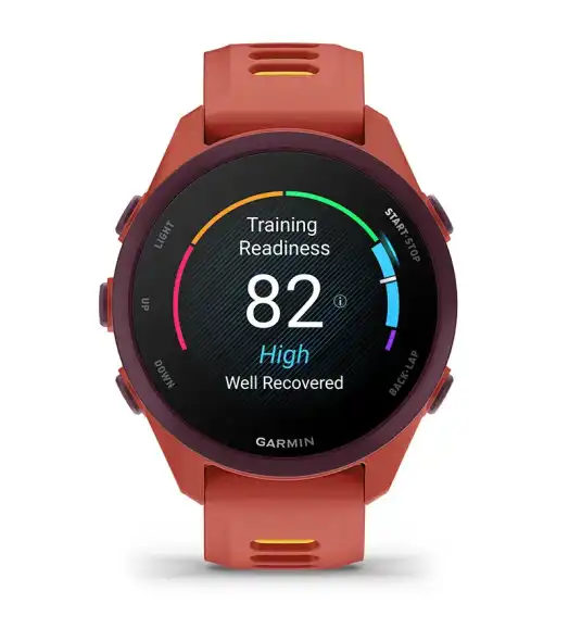 Garmin Forerunner 170 kijelzőn fejlett edzésfunkciók és edzéskészültségi pontszám