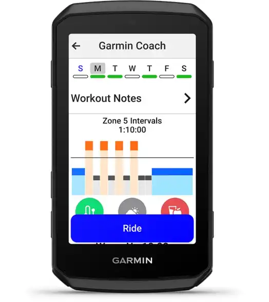 Edge 1060 Garmin Coach – személyre szabott, adaptív kerékpáros edzésterv