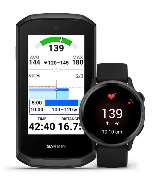 Garmin Edge Explore 3 Garmin Link – okosóra pulzusadatai a kerékpáros komputeren