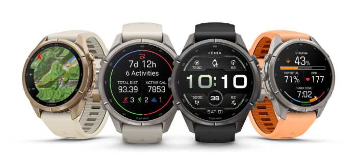 Garmin Fénix 9 Pro okosórák fekete, szürke és narancssárga szíjjal