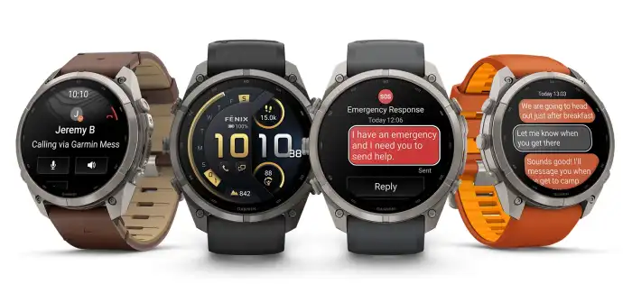 Garmin Fénix 9 Pro okosórák fekete, szürke és narancssárga szíjjal