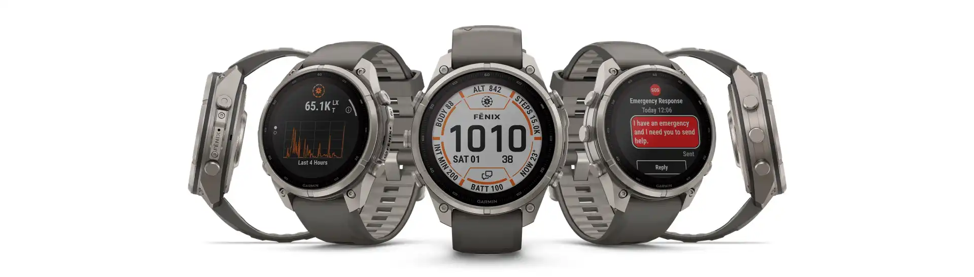 Garmin Fénix 9 Pro okosórák fekete, szürke és narancssárga szíjjal