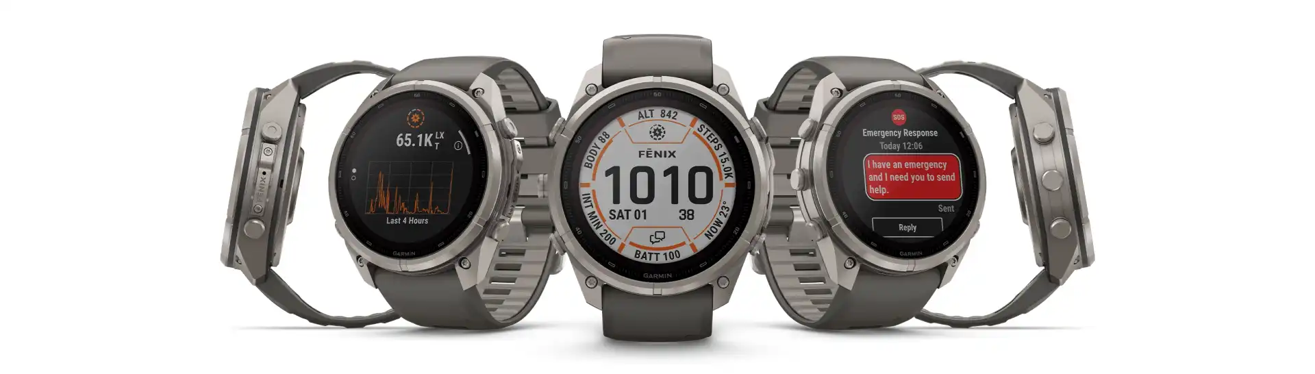 Garmin Fénix 9 Pro okosórák fekete, szürke és narancssárga szíjjal