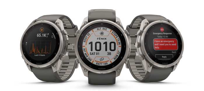 Garmin Fénix 9 Pro okosórák fekete, szürke és narancssárga szíjjal