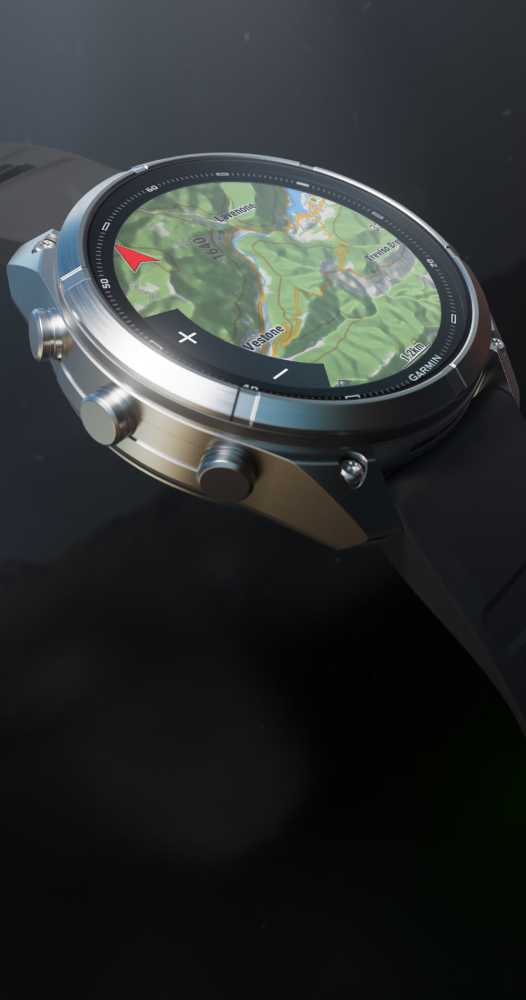 Narancssárga szíjas Garmin Fénix 9 pro okosóra színes AMOLED-kijelzővel.