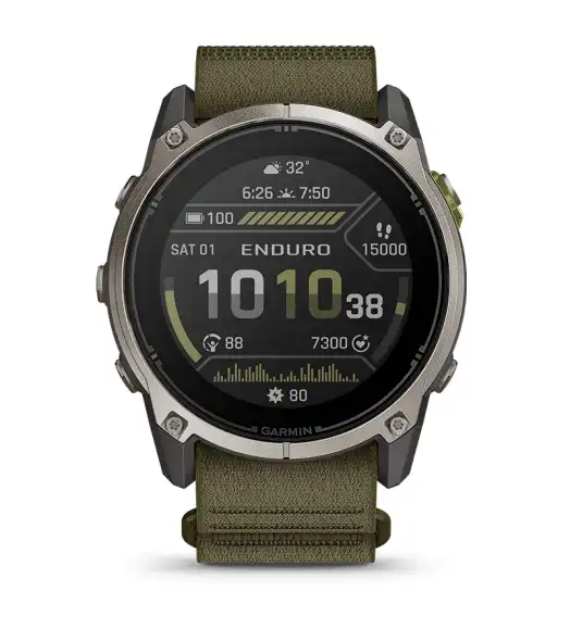 Garmin Enduro 4 titán GPS sportóra ComfortFit szövetszíjjal