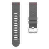 Polar wrist band 22 MM Leather Black/Red M/L