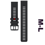 Polar silicone wristband 22 mm Black, M/L