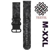 Polar wrist band 22MM PET Tundra BLack M/L 