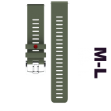 Polar silicone wristband 22 mm Green, M/L