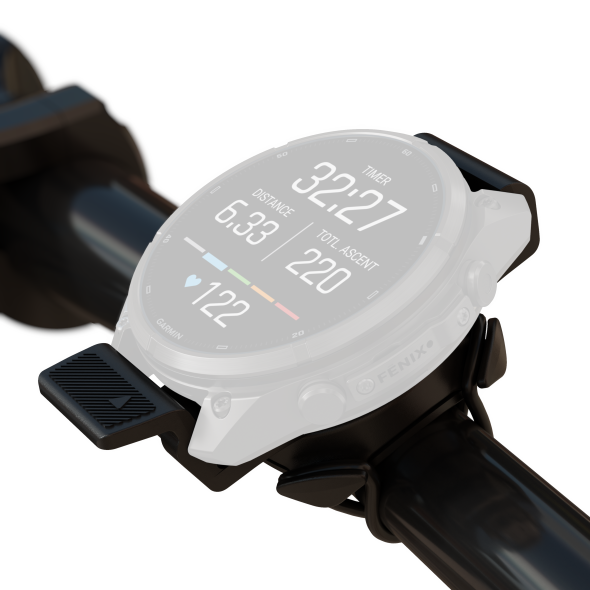 Garmin EDGE adapter Fēnix órával a kormányon