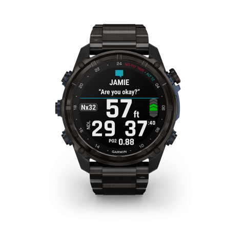 Garmin Descent™ Mk3i okosóra - 51mm carbon Grey DLC Titán DLC szíjjal	010-02752-14