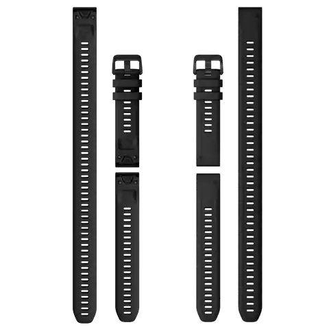 Garmin QuickFit 20mm Black szilikon óraszíj (3 darabos) | 010-13028-00 |
A csatos szíjrész 93 mm, az állítható szíjrész 124 mm hosszú; a hosszú állítható szíjrész 263 mm, amely extra hosszt biztosít.