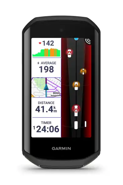 Garmin Varia RearVue 820 intelligens j&aacute;rműm&eacute;ret felismer&eacute;s vesz&eacute;lyszint jelz&eacute;s