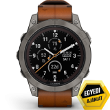 Garmin Fenix 7 PRO Sapphire Solar Carbon Gray DLC Titanium Gesztenyebarna bőrszíjjal (Exclusive)