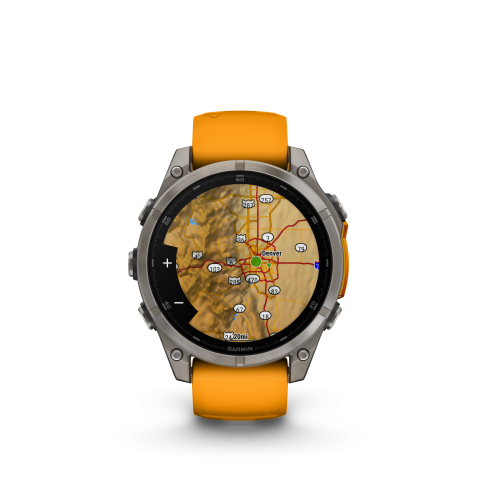 Garmin Fenix 8 Amoled 47mm Sapphire Titan Orange	010-02904-11