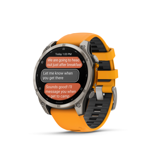 Garmin Fenix 8 Amoled 47mm Sapphire Titan Orange	010-02904-11