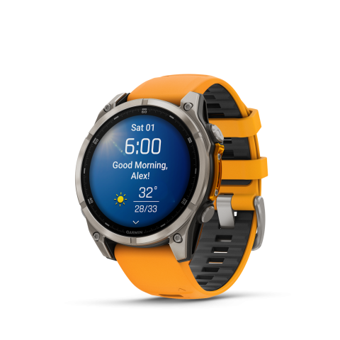 Garmin Fenix 8 Amoled 47mm Sapphire Titan Orange	010-02904-11