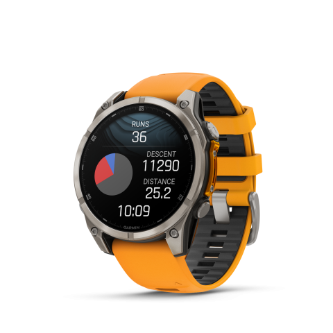 Garmin Fenix 8 Amoled 47mm Sapphire Titan Orange	010-02904-11