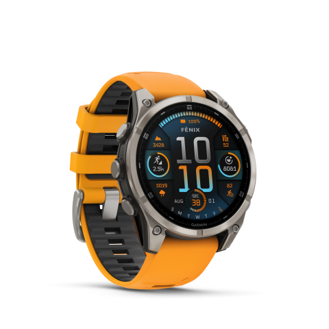 Garmin Fenix 8 Amoled 47mm Sapphire Titan Orange	010-02904-11