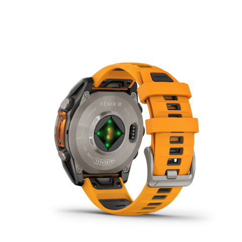 Garmin Fenix 8 Amoled 47mm Sapphire Titan Orange	010-02904-11