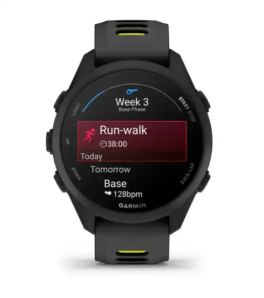 Garmin Forerunner 170 kijelzőn Garmin Coach adapt&iacute;v edz&eacute;sterv