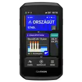 Garmin Edge 1060 – kezdőképernyő országúti profillal, résztávos edzéstervvel és az utolsó tekerés adataival.