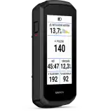 Garmin Edge Explore 3 Plus – e-bike hatótáv és kerékpáros adatok egy képernyőn: pulzus, idő, távolság, teljesítmény és pedálfordulat.