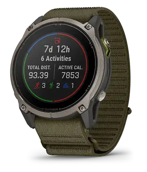 Garmin Enduro 4 51 mm, katonaz&ouml;ld Drab Green ComfortFit sz&ouml;vetsz&iacute;jjal