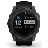 Garmin Fenix 7X Sapphire Solar Karbonszürke DLC Titán