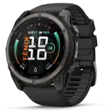 Garmin fēnix 9 AMOLED 51 mm, zafír számlap – Carbon Gray DLC titán / fekete szilikonszíj