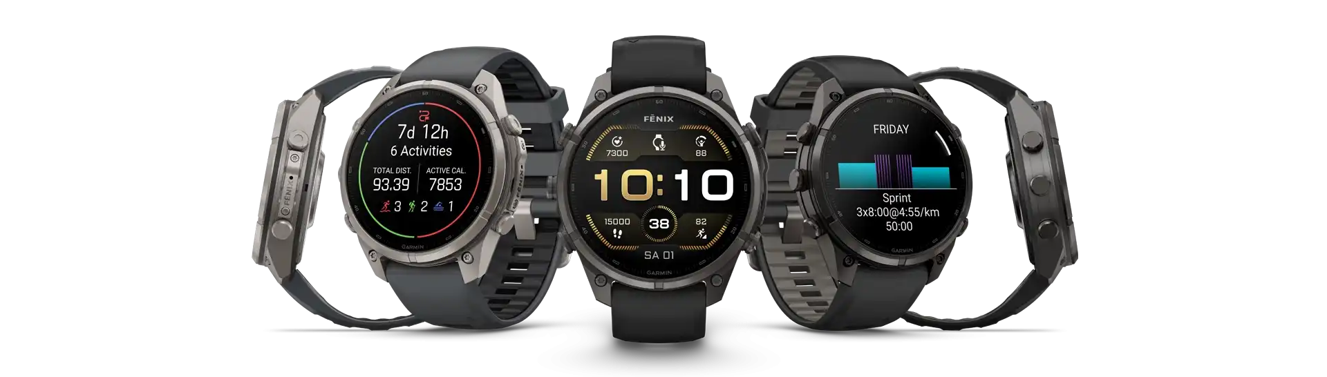 Garmin Fénix 9 Pro okosórák fekete, szürke és narancssárga szíjjal