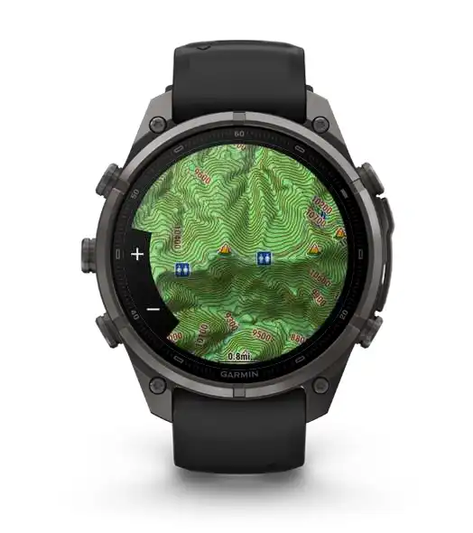 Garmin fēnix 9 Pro navig&aacute;ci&oacute; &eacute;s t&eacute;rk&eacute;pez&eacute;s