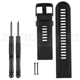 Garmin Fénix 3 silicone Black óraszíj 26mm