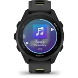 Garmin Forerunner 170 Music – fekete, fekete/élénksárga szíj