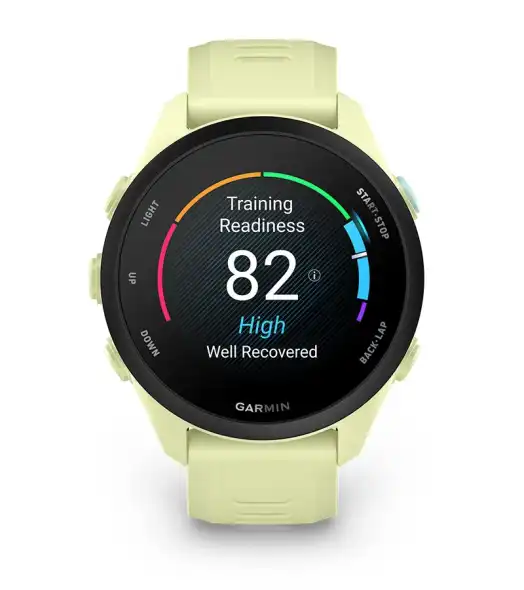 Garmin Forerunner 70 kijelzőn fejlett edzésfunkciók és edzéskészültségi pontszám
