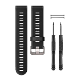 Garmin 22mm Black-Silver szilikon óraszíj (FR935/ FR945)