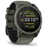 Garmin tactix 8 AMOLED 51 mm, Cerakote bevonat – olívazöld / Applied Ballistics Ultralight