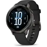 Garmin Venu 4 – 41 mm, palaszürke / fekete szilikonszíj
