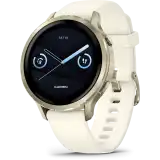 Garmin Venu 4 – 41 mm, holdarany / csontszínű szilikonszíj