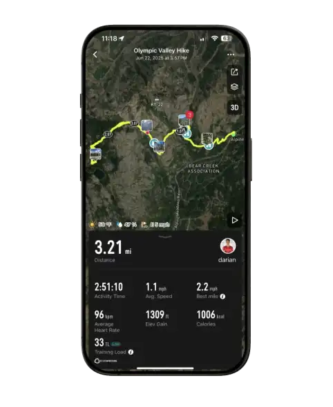 COROS DURA GPS ker&eacute;kp&aacute;ros computer tev&eacute;kenys&eacute;g &ouml;sszefoglal&oacute; &ndash; temp&oacute;, kadencia, pulzus, magass&aacute;gi profil &eacute;s 3D t&eacute;rk&eacute;p
