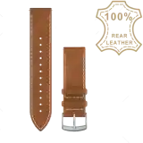 Garmin quick release 20 mm világosbarna Italian bőr, ezüst csat 