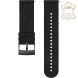 24MM URBAN 5 Microfiber Black Black ÓRASZÍJ M méret